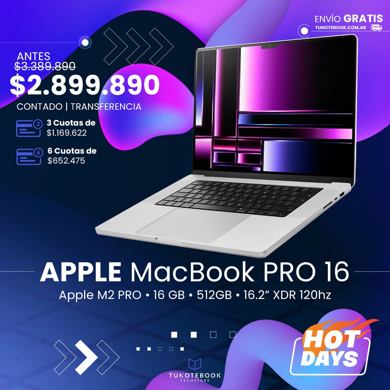 Macbook Pro M2 16