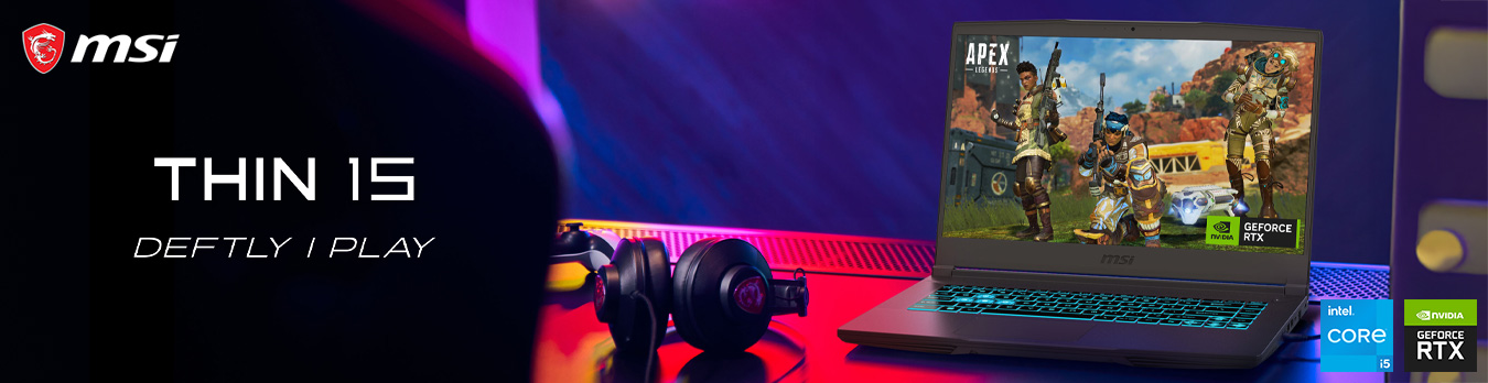 MSI Thin 15-B13VE-3023US Banner