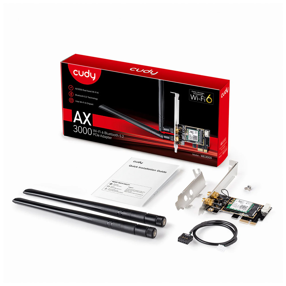 Adaptador Wi-Fi PCIe Cudy WE3000
