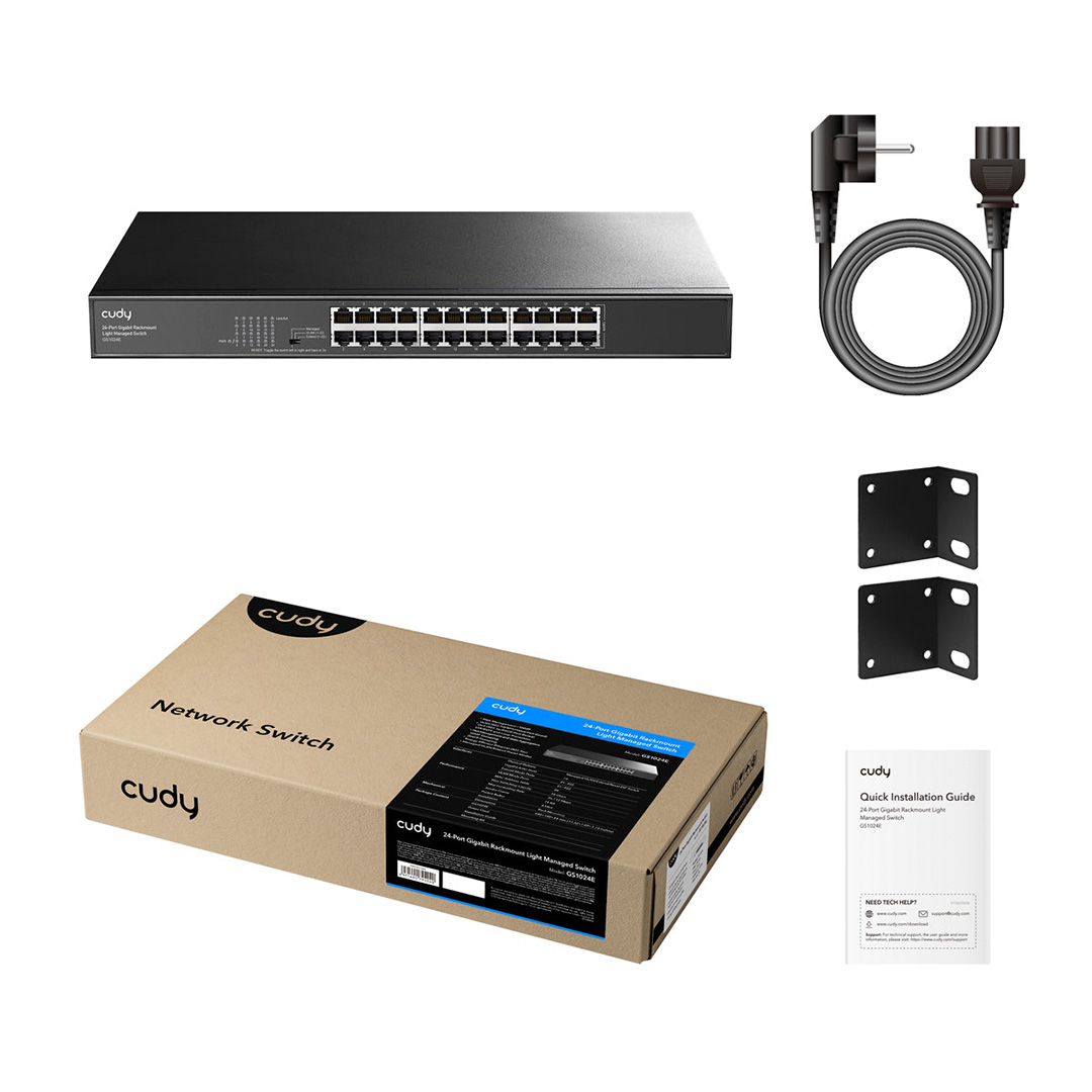 Cudy GS1024E Switch Gigabit 24 Puertos