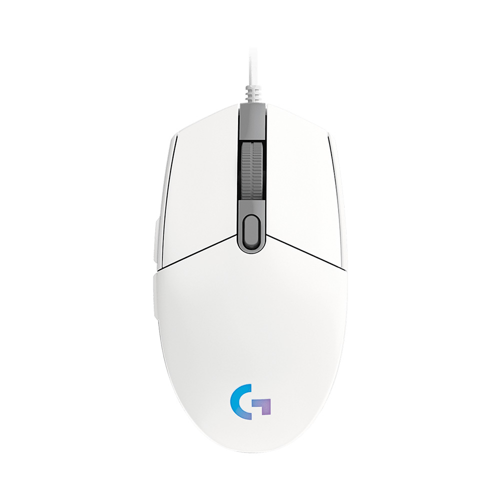 Logitech Mouse Gamer G203 Lightsync Blanco