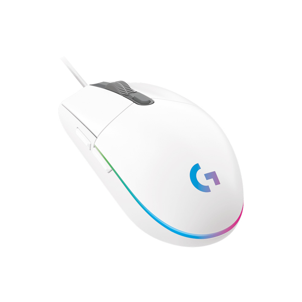 Logitech Mouse Gamer G203 Lightsync Blanco