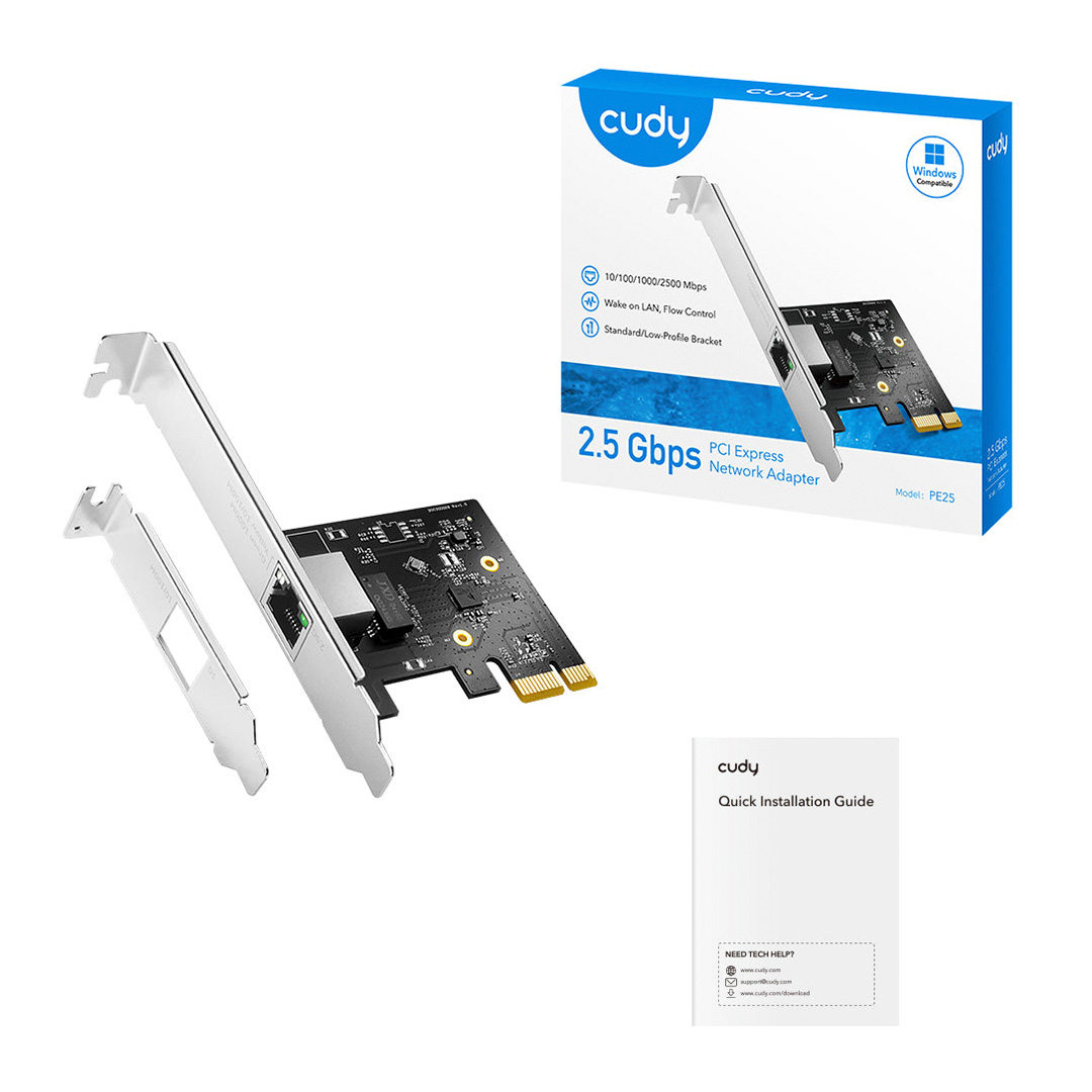 Adaptador Cudy PE25 PCI-E 2.5G