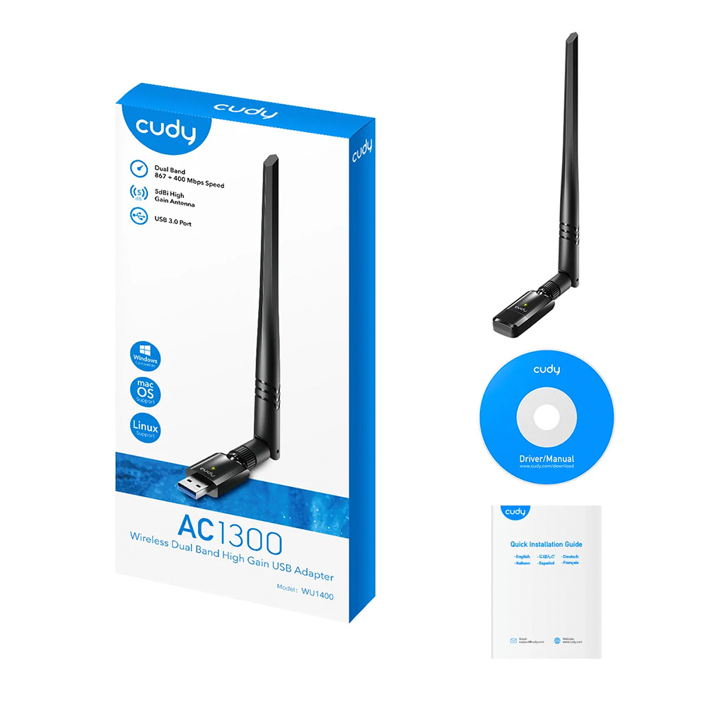 Cudy WU1400 Adaptador USB Wi-Fi